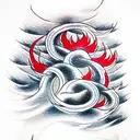 flames tattoo design idea