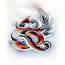 flames tattoo design idea