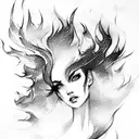 flames tattoo design idea