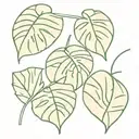 Monstera delicious leaf tattoo design idea