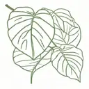Monstera delicious leaf tattoo design idea