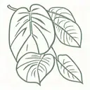 Monstera delicious leaf tattoo design idea