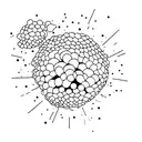 simple shed roof exploding tattoo design idea