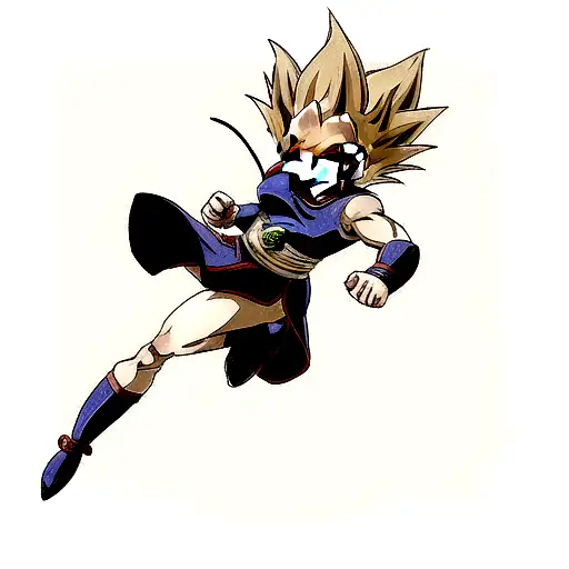 Majin Vegeta samurai  tattoo design idea