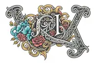 initials JJ claimed tattoo design idea