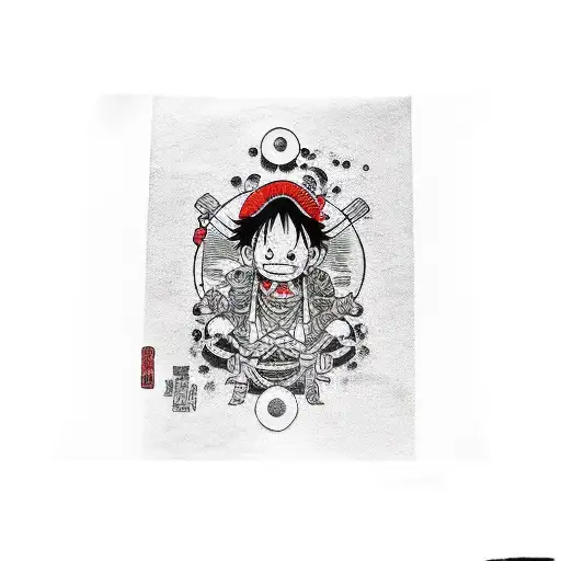 Luffy tattoo design idea