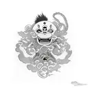 monky d luffy tattoo design idea