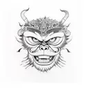 monky d luffy tattoo design idea