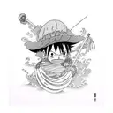 Luffy tattoo design idea