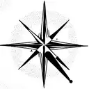 Compass tattoo design idea