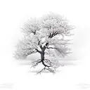 cherry tree, lightning  tattoo design idea