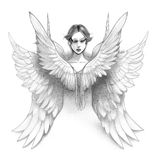 Angel Butterfly Tattoos | Angel tattoo for women, Angel tattoo designs,  Beautiful angel tattoos