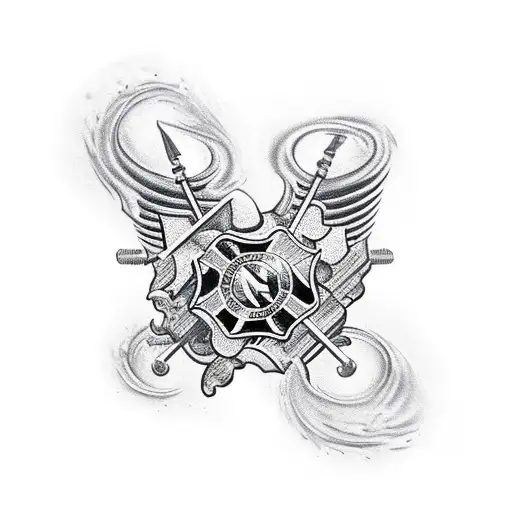 Firefighters tattoo design idea