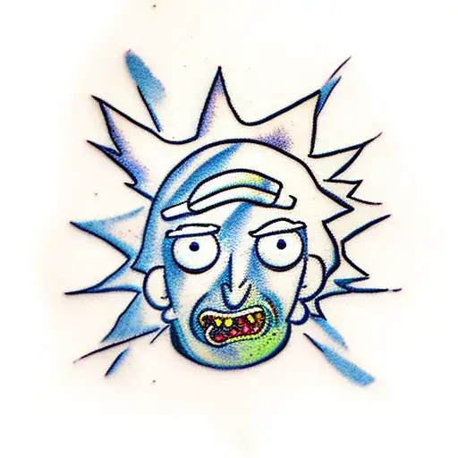 Rick and morty  tattoo design idea
