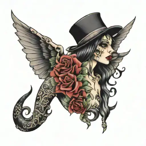 whore tattoo design idea