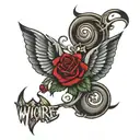 whore tattoo design idea