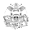 pig tattoo design idea