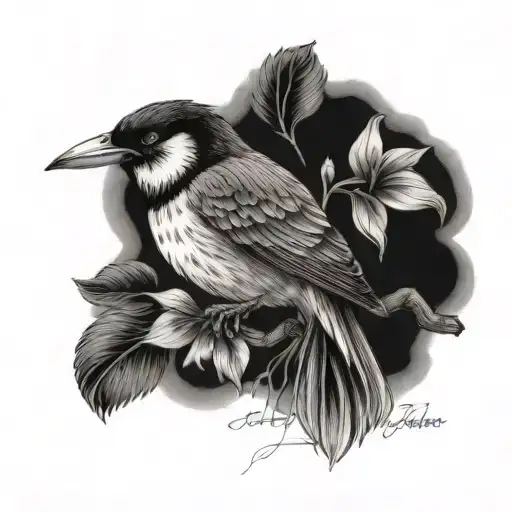 Avett brothers emotionalism cover with a realistic bird tattoo design idea