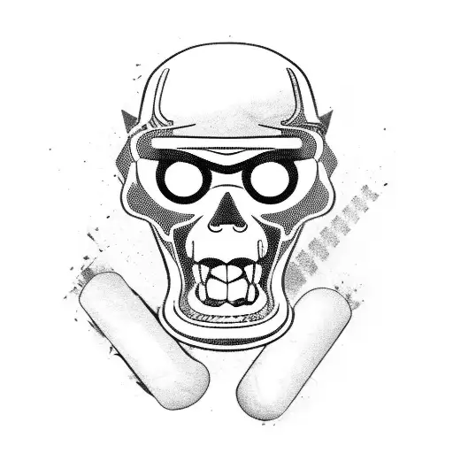 Harley Davidson motorcycle driving up a curving road tattoo design idea