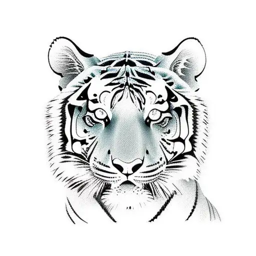 Tiger tattoo design idea