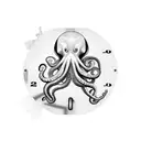 an octopus on a broken sand clock tattoo design idea