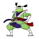 samurai frog tattoo design idea