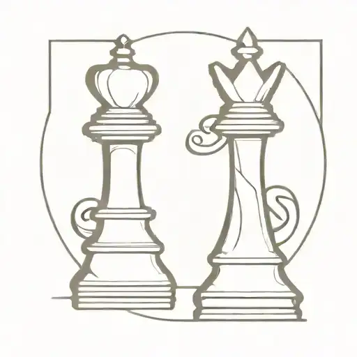 chess queen pawn possible design tattoo design idea