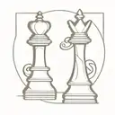 chess queen pawn possible design tattoo design idea
