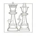 chess queen pawn possible design tattoo design idea