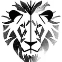 lion looking down into water reflection is a lion cun looking back silhouette tattoo design idea