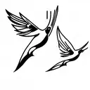 3 doves flying next to eachother tattoo design idea