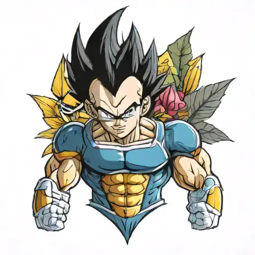 vegeta scouts tattoo design idea