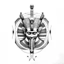 Egyptian god Seth tattoo design idea