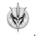 Egyptian god Seth tattoo design idea