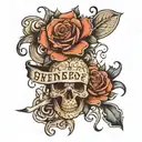 one day everything will pass, you remember these words. Let go tattoo design idea