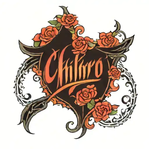 chihiro name written tattoo design idea