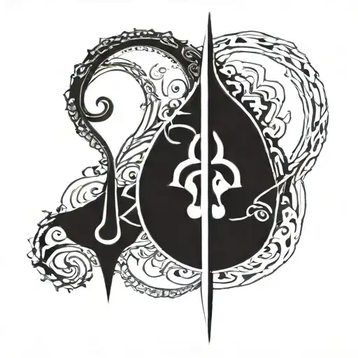 Metal music inspired tattoo design idea