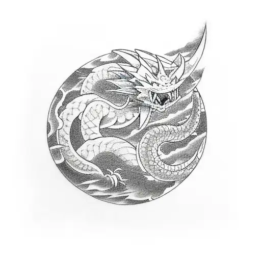 dragón ball z tattoo design idea