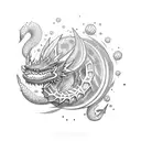 dragón ball z tattoo design idea