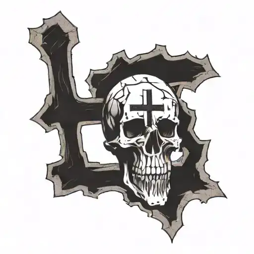 Hunt Showdown forearm tattoo - I want the 2 crosses  tattoo design idea