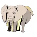 Elephant tattoo design idea