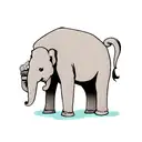 Elephant tattoo design idea