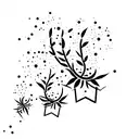 Fireflies tattoo design idea