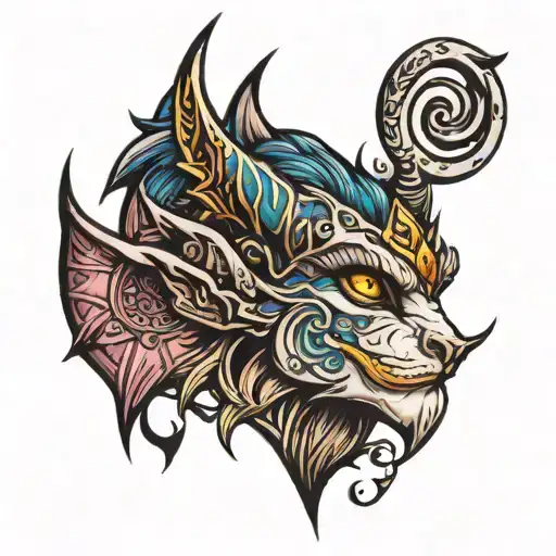 Night Elf world of warcraft tattoo design idea