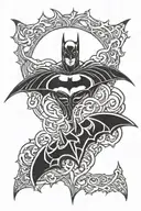 batman logo tattoo design idea