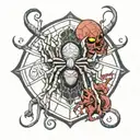 phantom troupe spider tattoo tattoo design idea