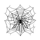 Spider Web tattoo design idea