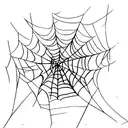 Spider Web tattoo design idea