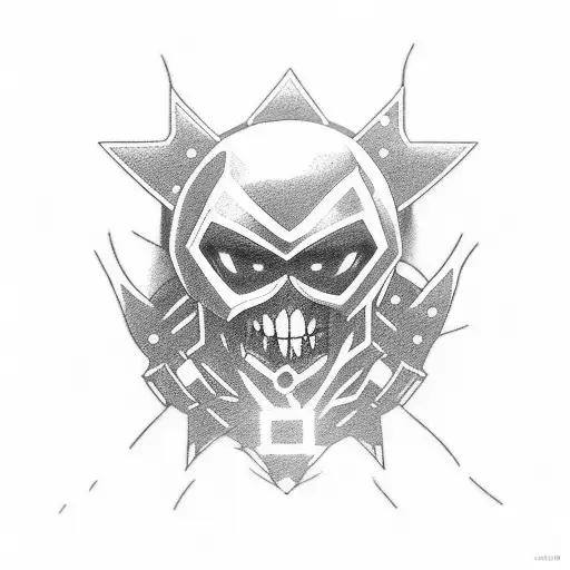 Crea un tatuaje de manga completo que rinda homenaje a los hackers éticos. tattoo design idea