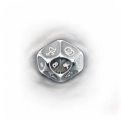 Dice tattoo design idea